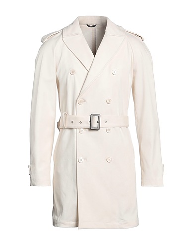 GREY DANIELE ALESSANDRINI Caban e doppio petto Avorio 57% Cotone, 40% Poliammide, 3% Elastan