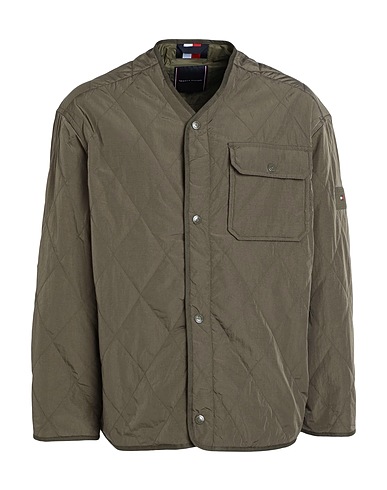 TOMMY HILFIGER Jacket Military green 100% Polyamide