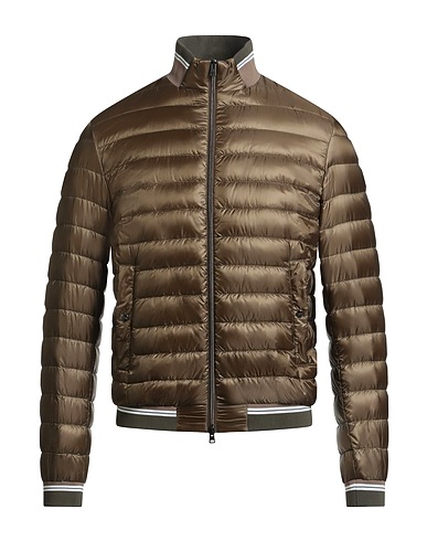 HERNO Shell jacket Military green 100% Polyamide