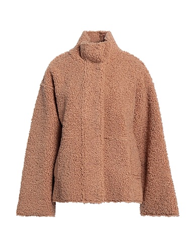 STAND STUDIO Teddy Coat Sand 100% Polyester