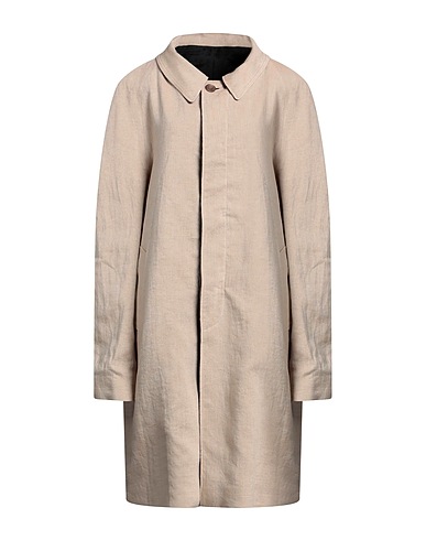 MAISON MARGIELA Full-length jacket Beige 56% Cotton, 44% Acetate, Linen
