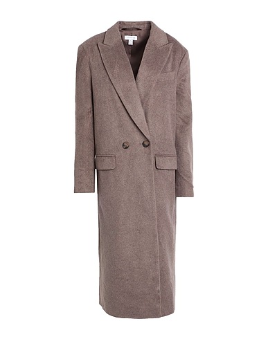 TOPSHOP Caban e doppio petto Khaki 78% Fibre tessili, 9% Viscosa, 7% Nylon, 5% Lana, 1% Cotone