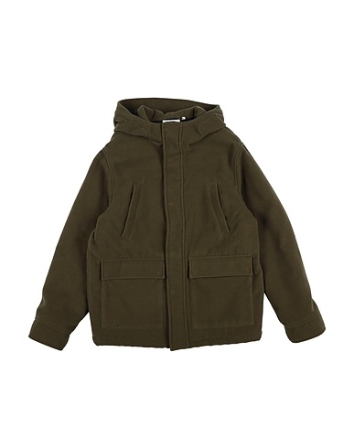 ASPESI Coat Military green 88% Polyester, 9% Viscose, 3% Elastane
