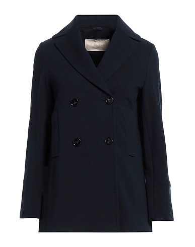 CIRCOLO 1901 Double breasted pea coat Midnight blue 93% Cotton, 7% Lycra®