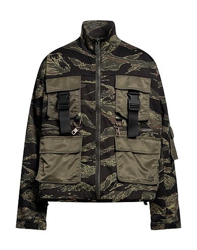 DOLCE&GABBANA Jacket Military green 70% Cotton, 20% Polyamide, 10% Polyester