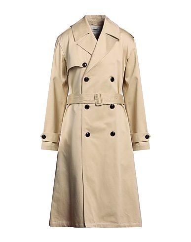 AMI ALEXANDRE MATTIUSSI Double breasted pea coat Beige 100% Cotton