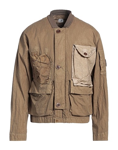 C.P. COMPANY Jacket Khaki 71% Cotton, 29% Polyamide, Polyurethane resin