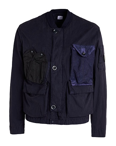 C.P. COMPANY Jacket Midnight blue 71% Cotton, 29% Polyamide, Polyurethane resin
