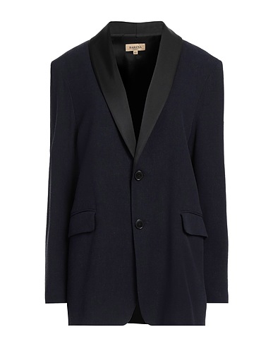 BARENA Blazer Midnight blue 70% Viscose, 30% Linen, Polyester, Elastane