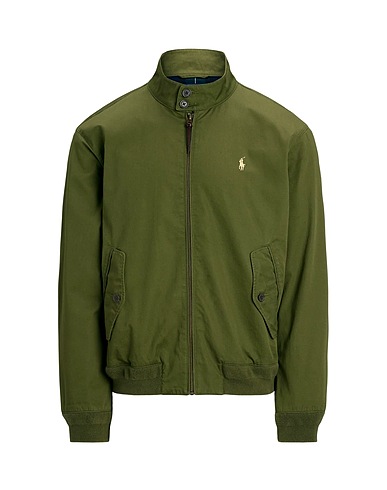 POLO RALPH LAUREN Jacket Military green 100% Cotton
