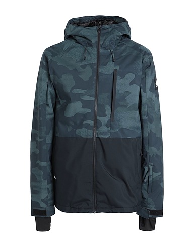 QUIKSILVER Jacket QS Giacca snow Mission Printed Block Jk 
 Black 100% Polyester