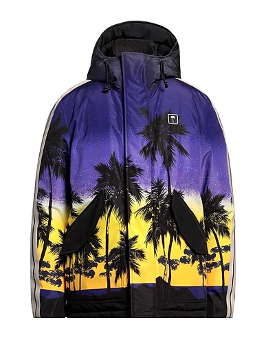 PALM ANGELS Jacket Purple 100% Polyester, Cotton, Polyamide, Elastane