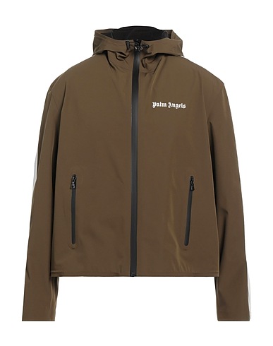 PALM ANGELS Jacket Military green 72% Polyamide, 28% Elastane, Polyurethane