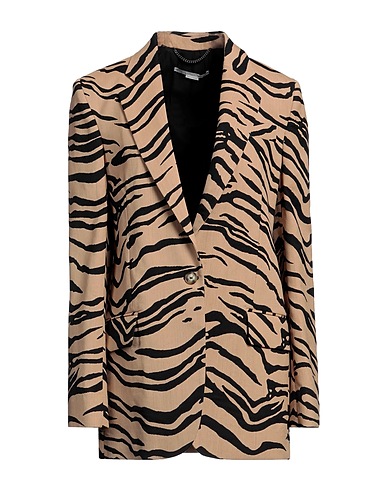 STELLA McCARTNEY Blazer Camel 58% Wool, 37% Cotton, 4% Polyamide, 1% Elastane