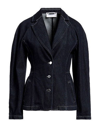 ALBERTA FERRETTI Blazer Blue 100% Cotton