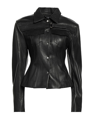 DAVID KOMA Jacket Black 100% Goat skin