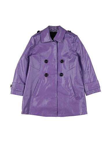 VERSACE YOUNG Full-length jacket Mauve 97% Cotton, 3% Elastane