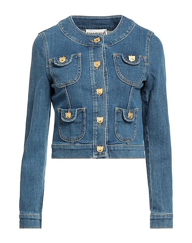 MOSCHINO Denim jacket 99% Cotton, 1% Elastane
