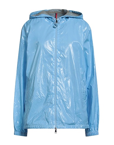 MONCLER Jacket Light blue 73% Cotton, 27% Polyamide