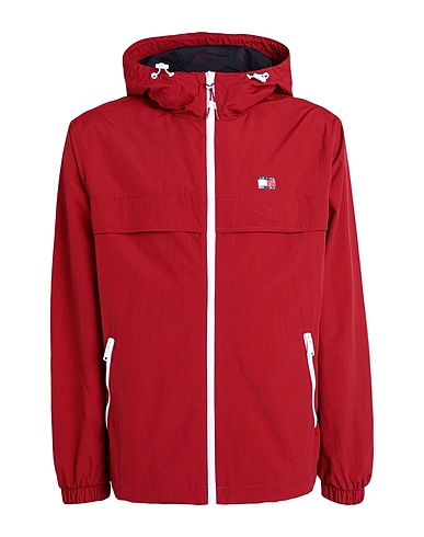 TOMMY JEANS Jacket Red 100% Polyamide