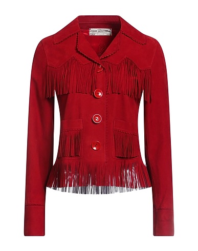 JESSIE WESTERN Jacket Brick 100% Leather