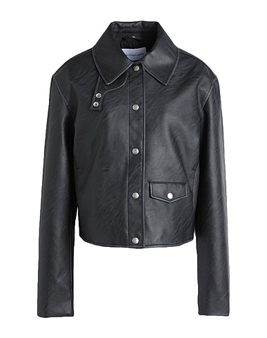 CALVIN KLEIN JEANS Biker jacket Black 100% Polyurethane