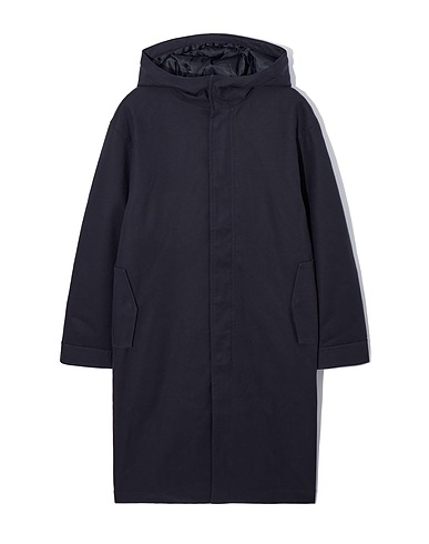 COS Coat Navy blue 97% Cotton, 3% Elastane