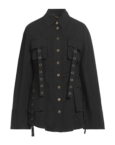 BLUMARINE Jacket Black 97% Cotton, 3% Elastane