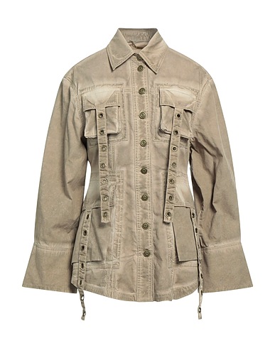 BLUMARINE Giubbotto Khaki 97% Cotone, 3% Elastan