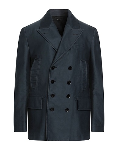 TOM FORD Double breasted pea coat Charcoal 100% Cotton