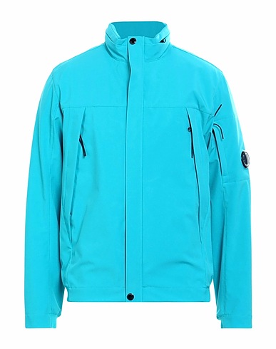 C.P. COMPANY Jacket Turquoise 92% Polyester, 8% Elastane