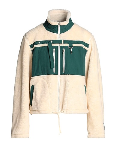 REESE COOPER Teddy Coat Ivory 100% Polyester, Nylon