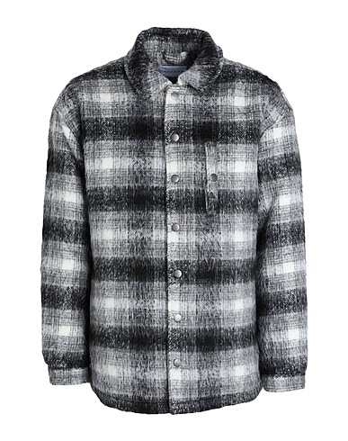 TOPMAN Jacket Grey 86% Polyester, 14% Wool
