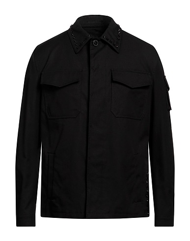 VALENTINO GARAVANI Jacket Black 98% Cotton, 2% Elastane