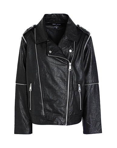 DKNY Biker jacket Black 100% Polyurethane