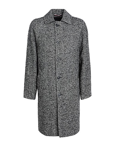 TOMMY HILFIGER Coat Black 54% Wool, 20% Polyester, 18% Acrylic, 5% Alpaca wool, 3% Other Fibres