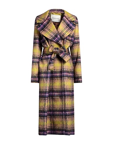 FASSBENDER Coat Lime green 78% Mohair wool, 16% Polyamide, 6% Cotton