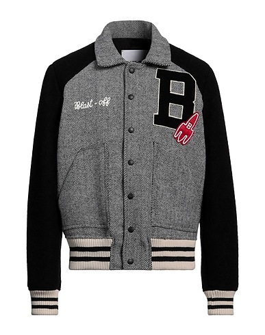 BLAST-OFF Bomber Nero 57% Lana Vergine, 40% Poliestere, 3% Altre Fibre