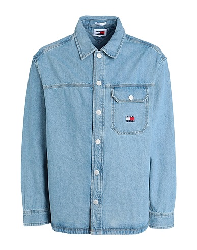 TOMMY JEANS デニムシャツ ブルー コットン 100%