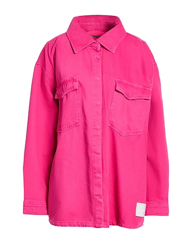 HINNOMINATE Solid colour shirts & blouses Magenta 100% Cotton