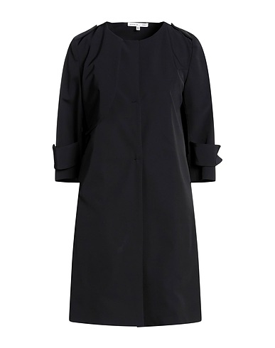 ANITA DI. Full-length jacket Black 100% Cotton