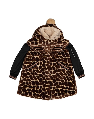 DOLCE&GABBANA Teddy Coat Brown 76% Acrylic, 14% Polyester, 10% Polyamide, Wool, Cashmere