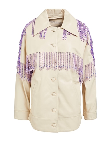 DANCASSAB Shirts BEIGE 100% Ovine leather