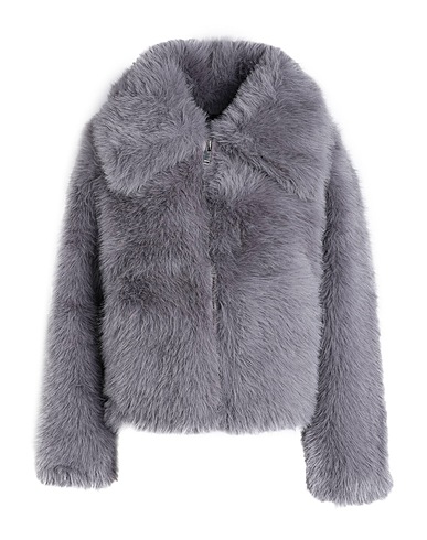 TOPSHOP Kunstpelz Grau 100% Polyester