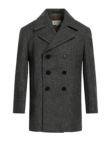 MAISON MARGIELA Cabanjacke & Zweireiher Schwarz 100% Wolle, Leinen