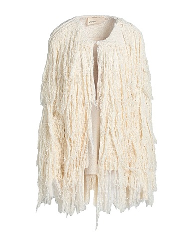 SHERPA Full-length jacket Ivory 88% Cotton, 12% Polyamide