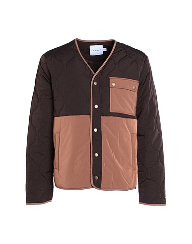 TOPMAN Shell  jacket Brown 100% Polyester