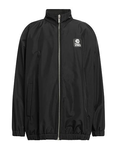 MARCELO BURLON Bomber Black 100% Polyester, Silicone