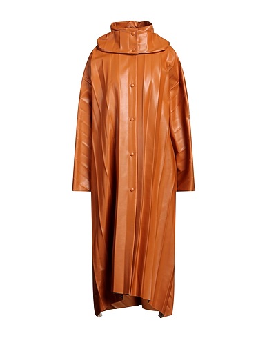 A.W.A.K.E. MODE Full-length jacket Tan 51% Polyester, 49% Aliphatic resin