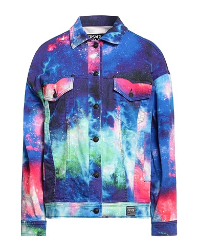 VERSACE JEANS COUTURE Denim jacket 97% Cotton, 3% Elastane